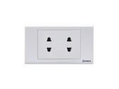 Ổ cắm đôi 2 chấu 16A S18U2
