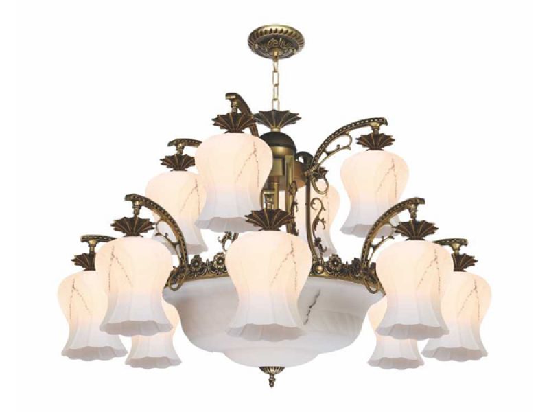 ĐÈN THẢ CHÙM PHA LÊ CAO CẤP DK2871